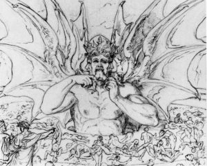 Lucifère - Divine Comédie - J. A. Koch