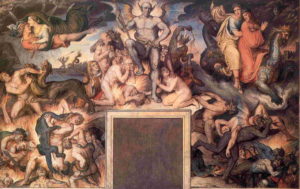 Fresken von Koch - Die Göttliche Komödie von Dante im Casino Massimo
