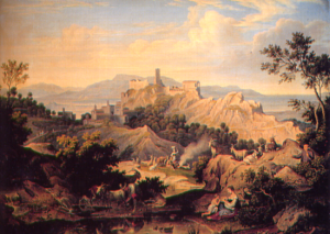 Blick auf Olevano - Joseph Anton Koch