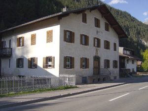 Joseph Anton Koch was born in this house in a village at the Lech Valley